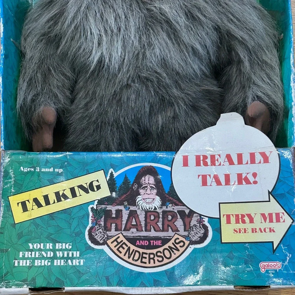 Vintage 1987 Galoob Harry and the Hendersons Talking Harry 24 Inch Plush Figure
